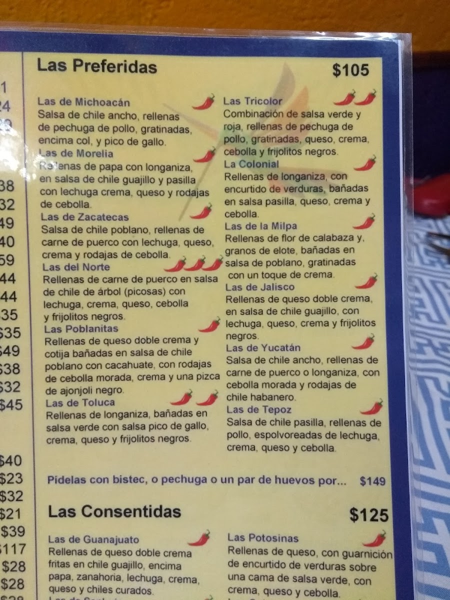 Menu Mis Amores Enchiladas De Nuestro México-8