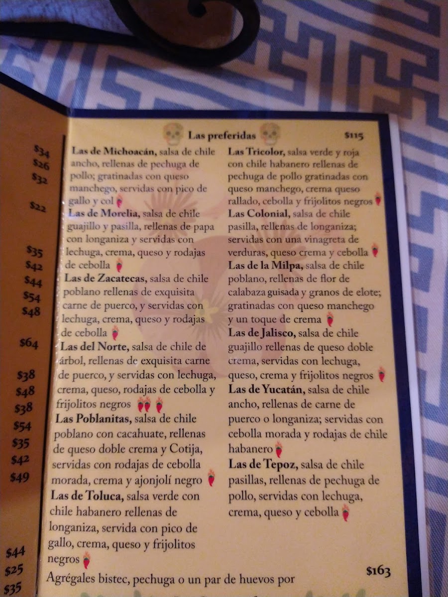 Menu Mis Amores Enchiladas De Nuestro México-9