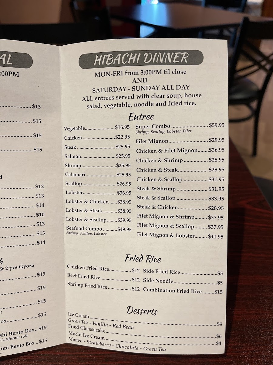 Menu Misaki Hibachi And Sushi-3