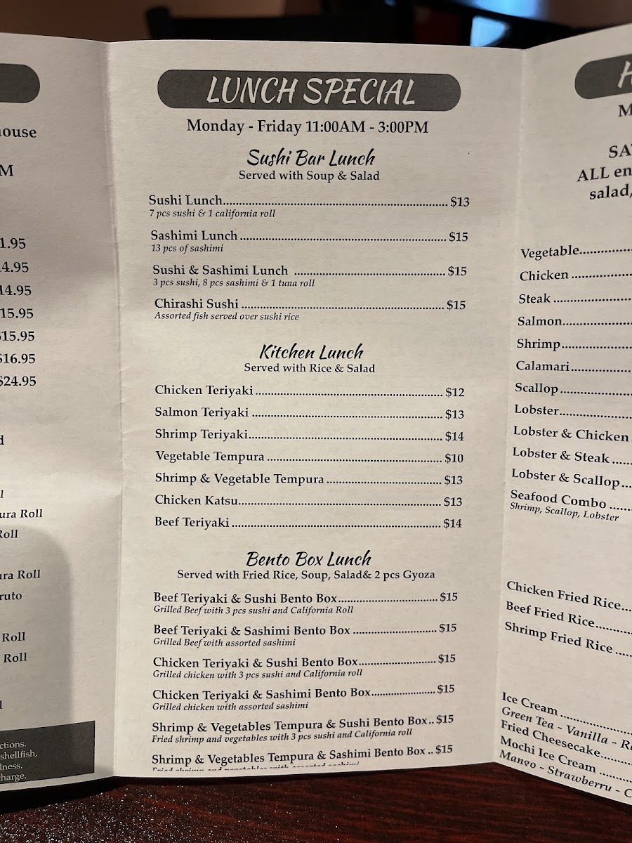 Menu Misaki Hibachi And Sushi-7