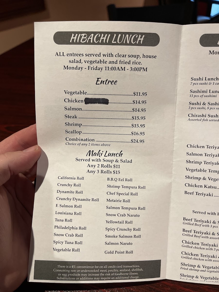 Menu Misaki Hibachi And Sushi-8