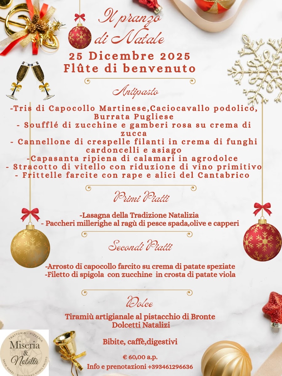 Menu Miseria E Nobiltà Trattoria Casereccia ,pizzeria-1