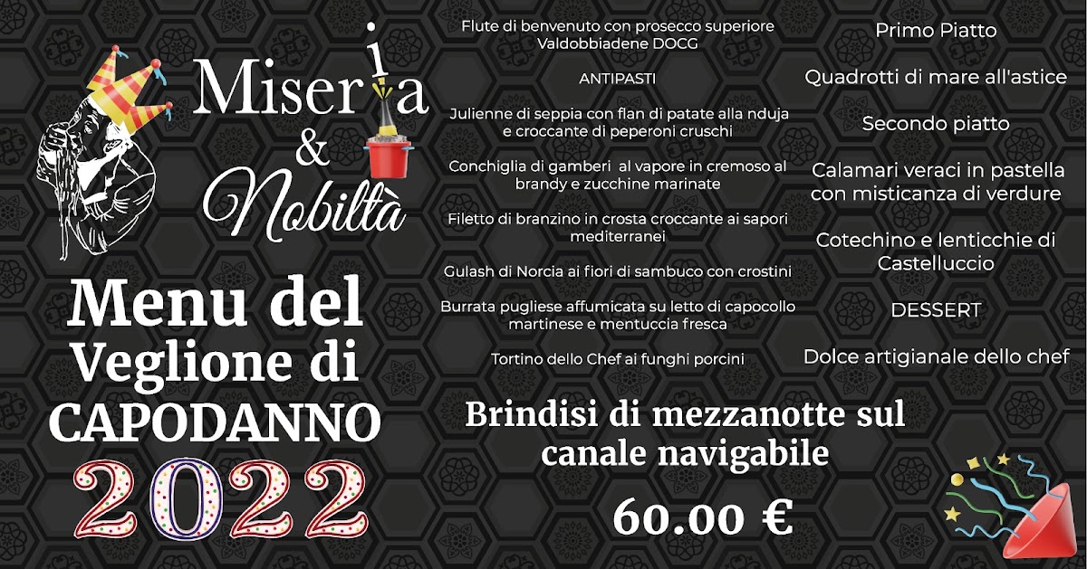 Menu Miseria E Nobiltà Trattoria Casereccia ,pizzeria-10