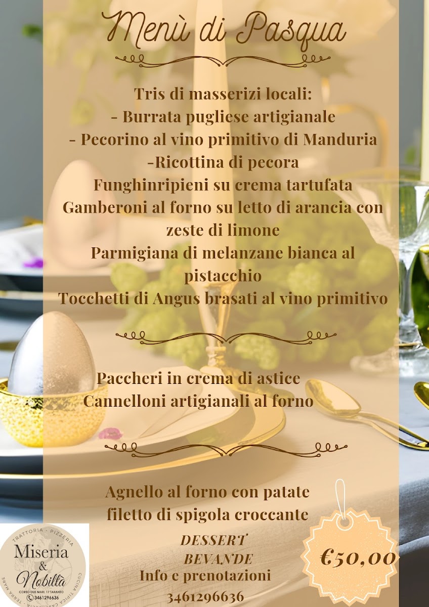 Menu Miseria E Nobiltà Trattoria Casereccia ,pizzeria-3
