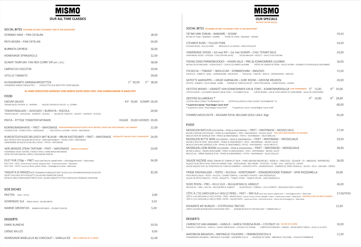 Menu Mismo-1
