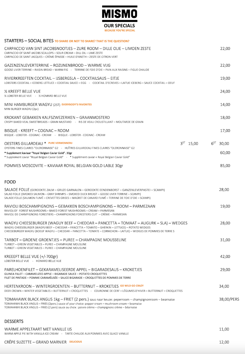 Menu Mismo-2