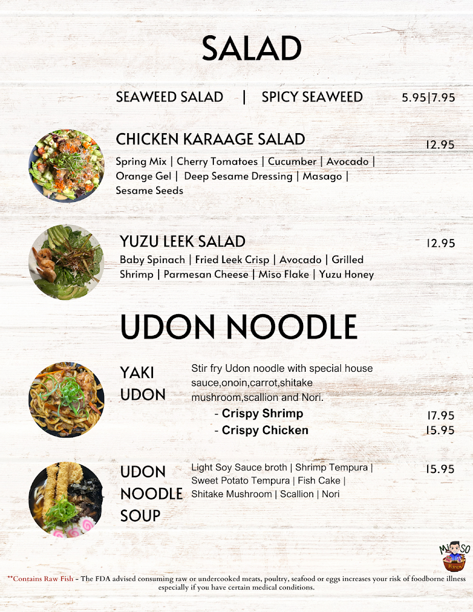 Menu Miso Ramen And Poke Bar-1