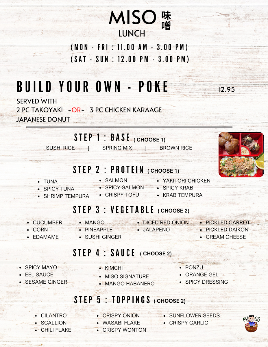 Menu Miso Ramen And Poke Bar-5