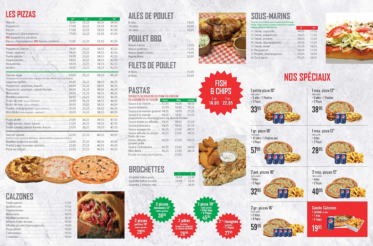 Menu Miss Bella-1