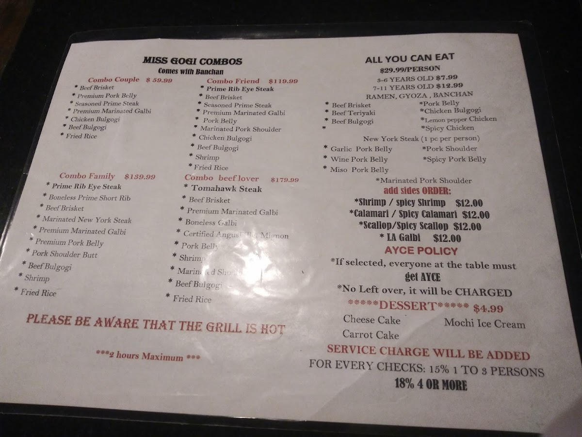 Menu Miss Gogi-2