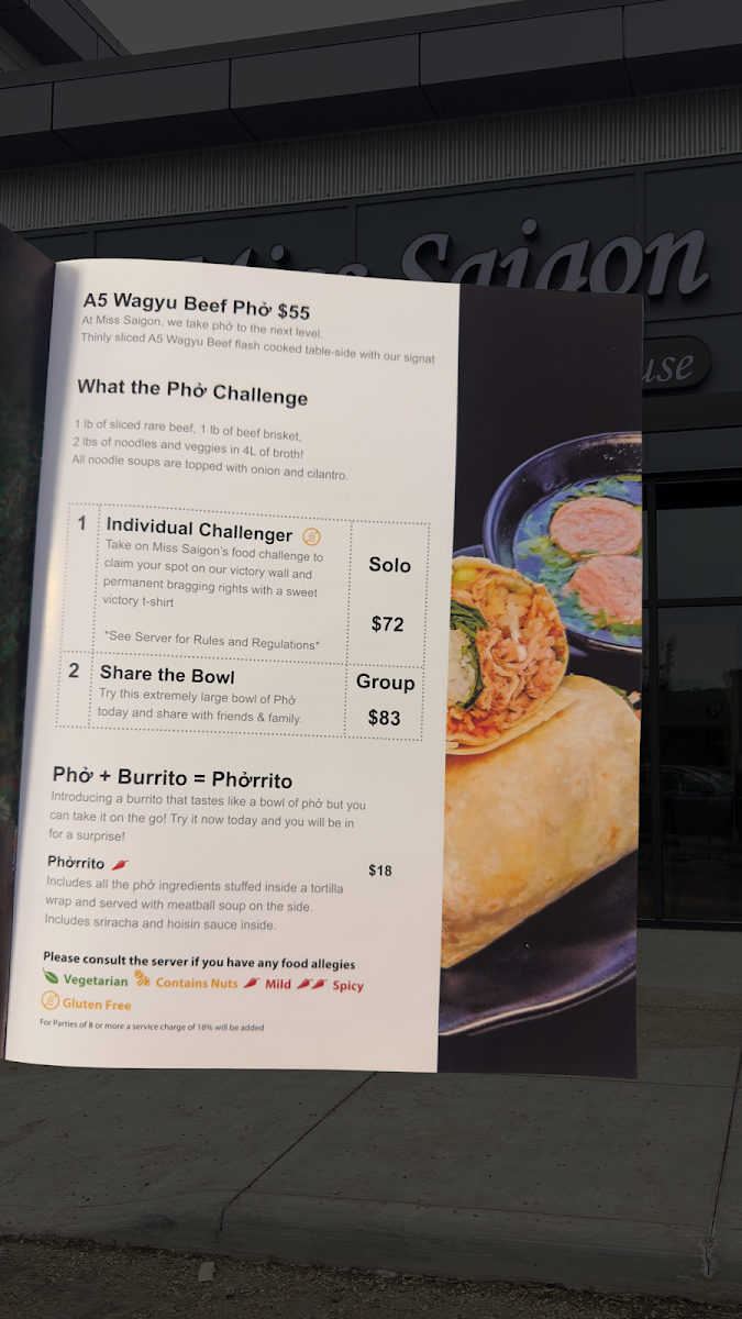 Menu Miss Saigon Vietnamese Noodle House Windermere-7
