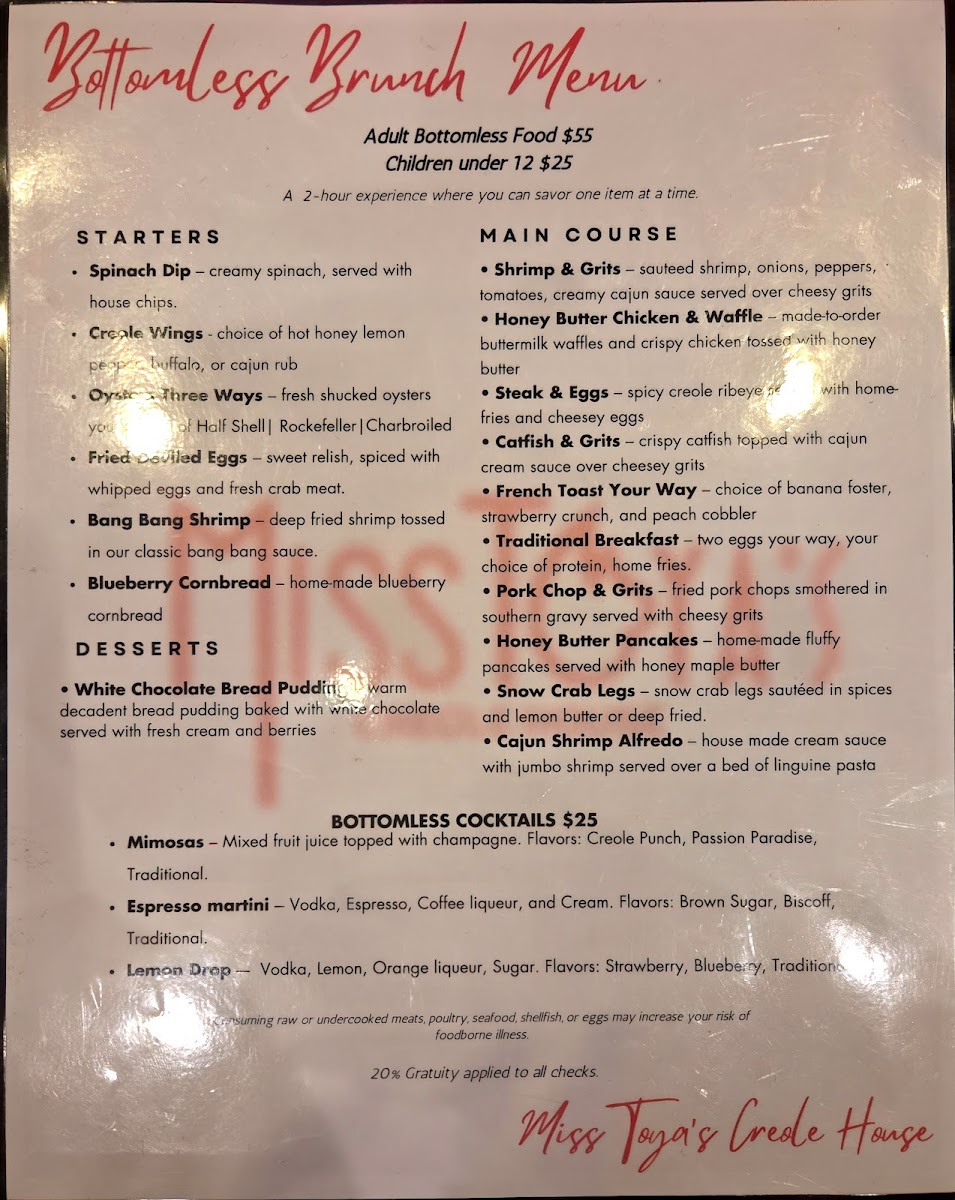 Menu Miss Toya's Southern Kitchen-2
