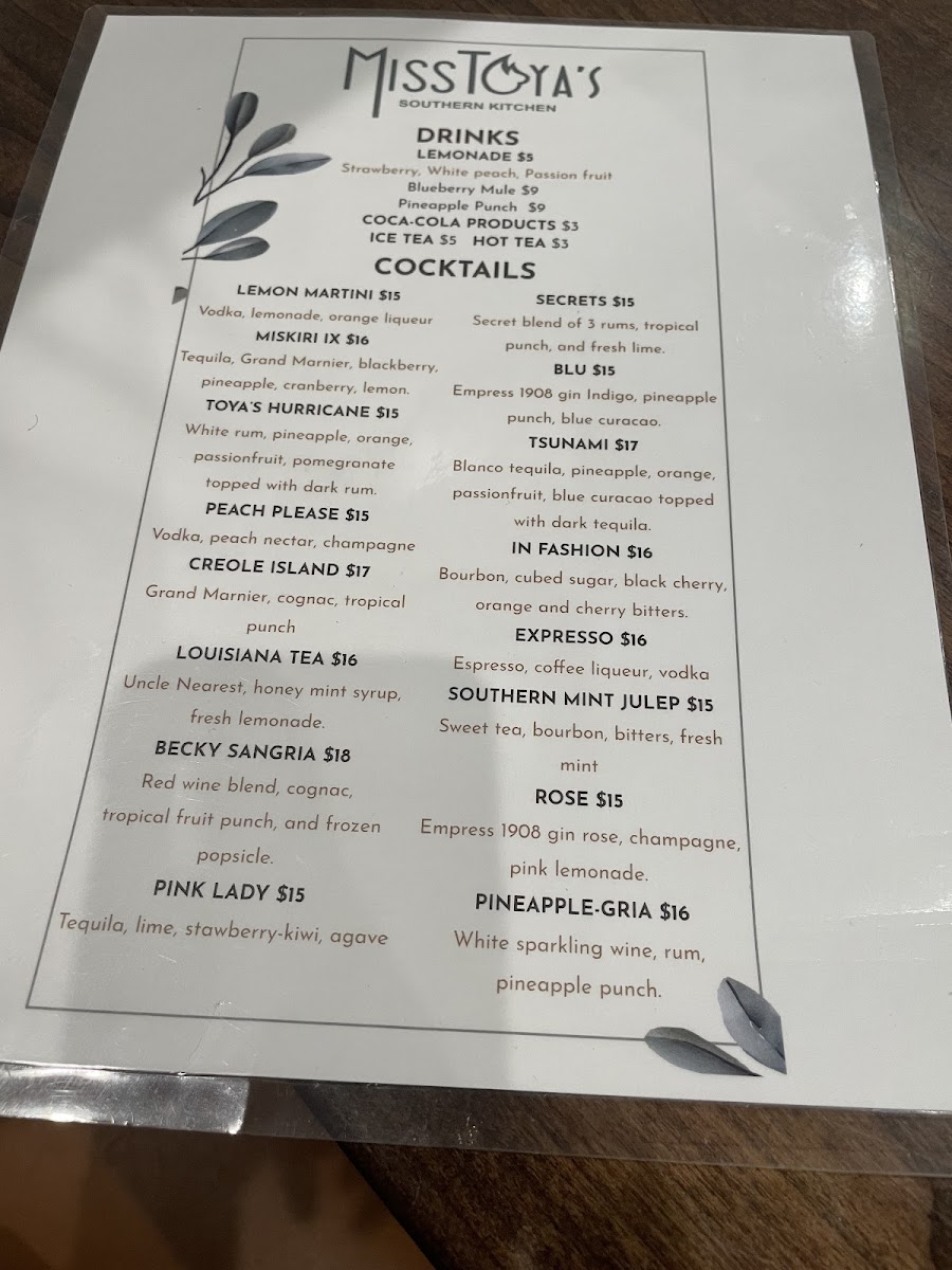 Menu Miss Toya's Southern Kitchen-3
