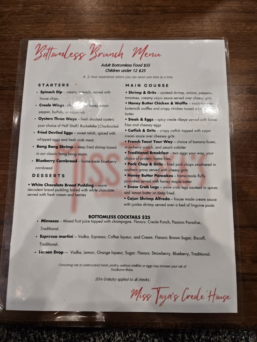 Menu Miss Toya's Southern Kitchen-5