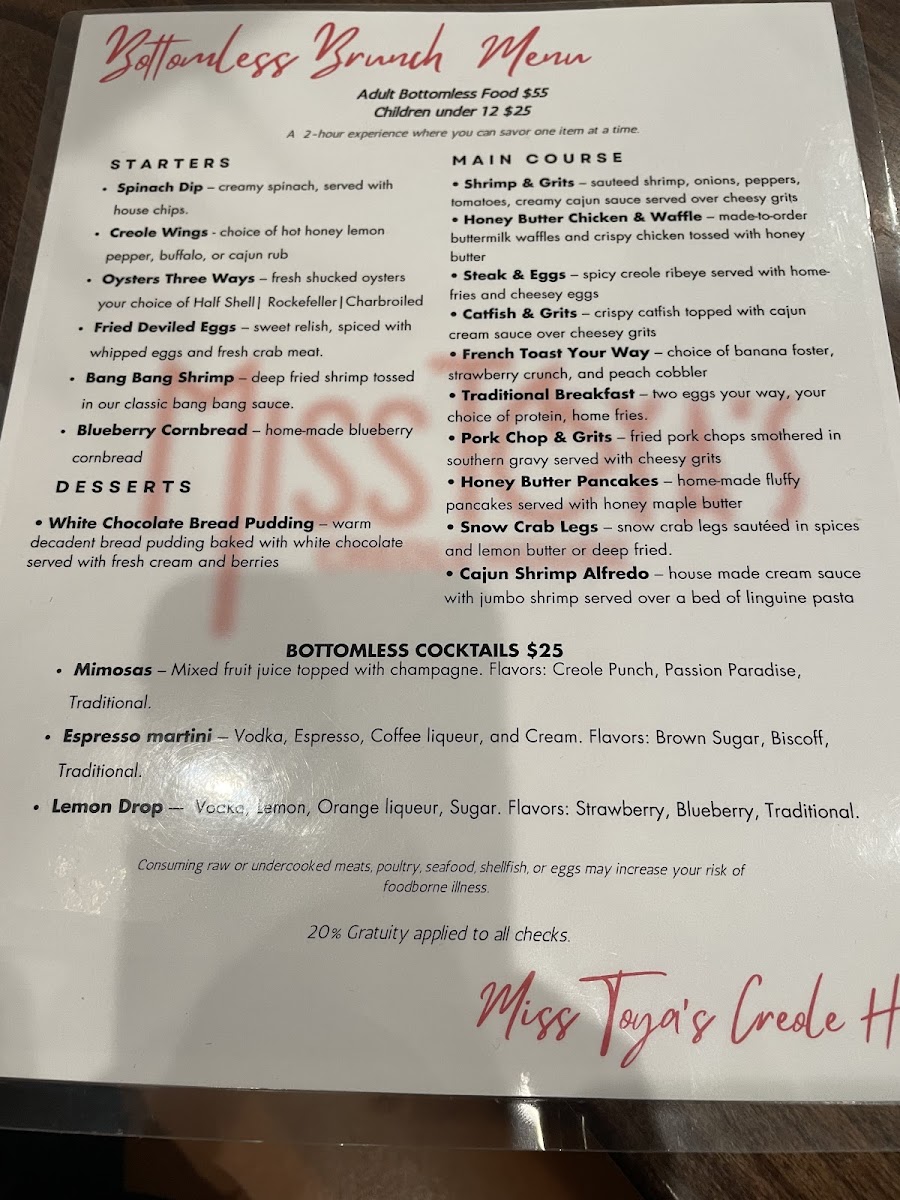 Menu Miss Toya's Southern Kitchen-6