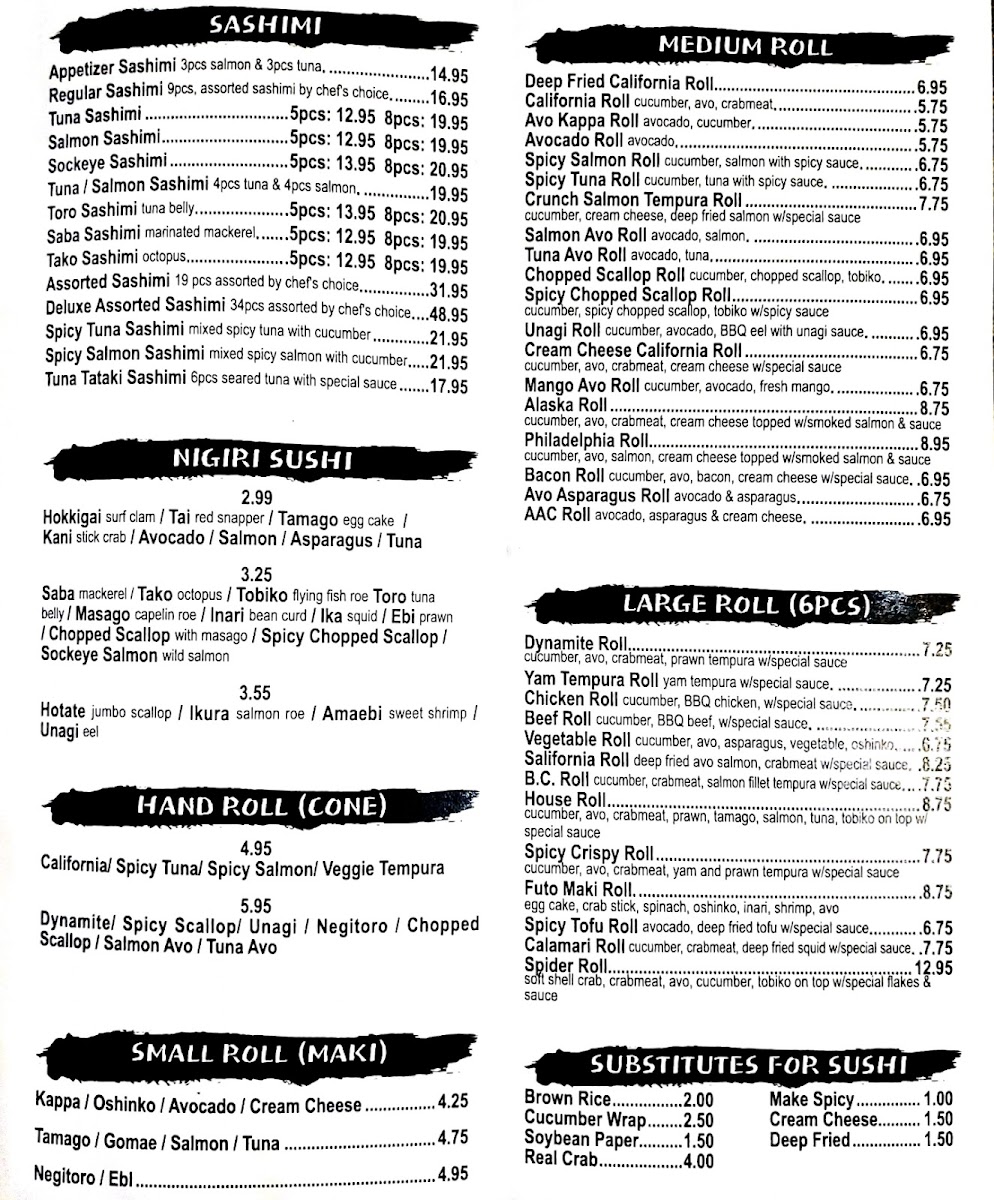 Menu Mission Hills Sushi-2