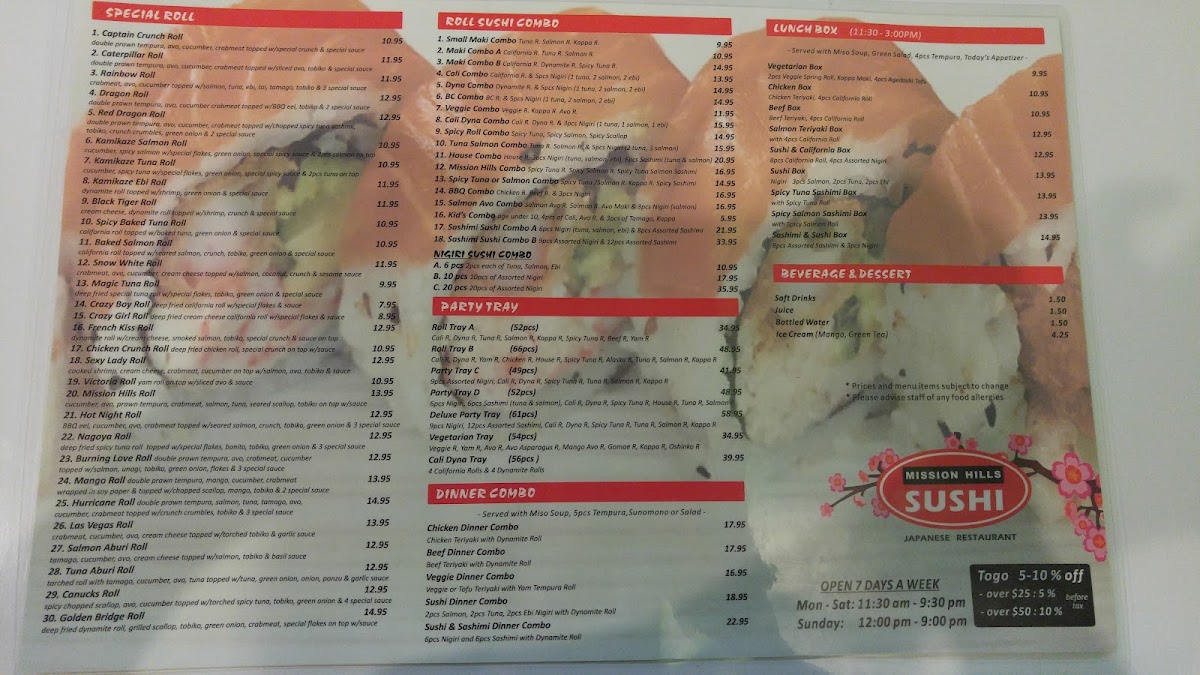 Menu Mission Hills Sushi-6