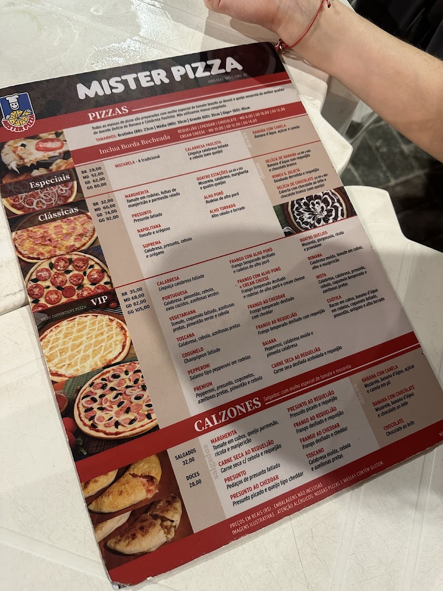 Menu Mister Pizza - Arraial Do Cabo-1
