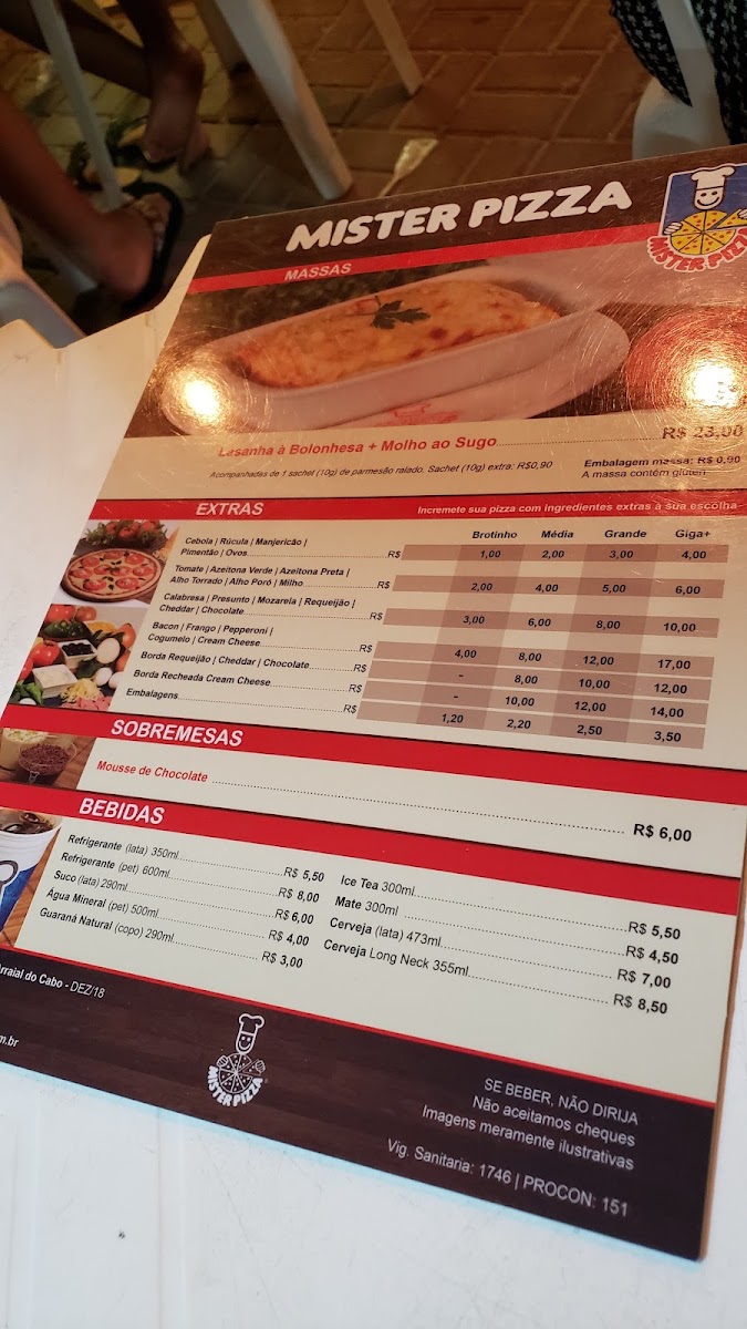 Menu Mister Pizza - Arraial Do Cabo-6