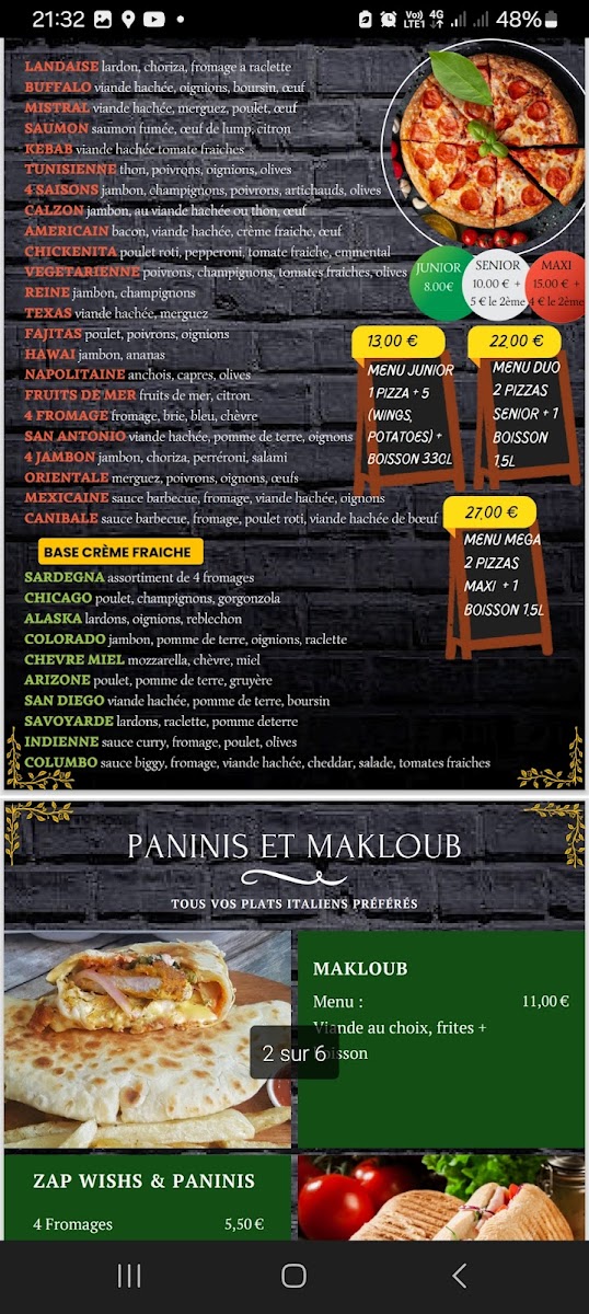 Menu Mistral 74-1