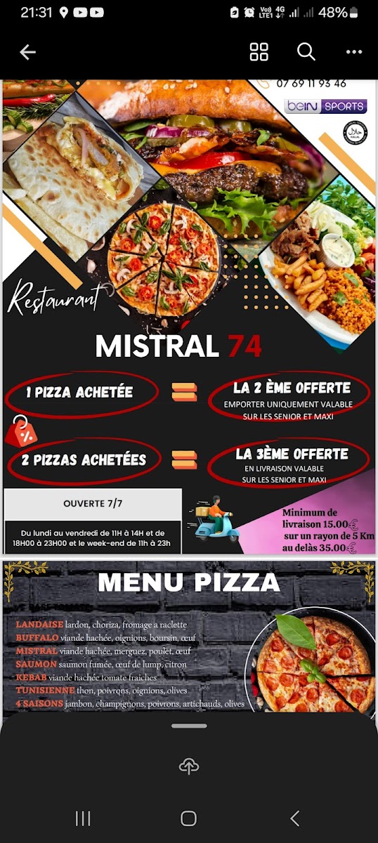 Menu Mistral 74-3