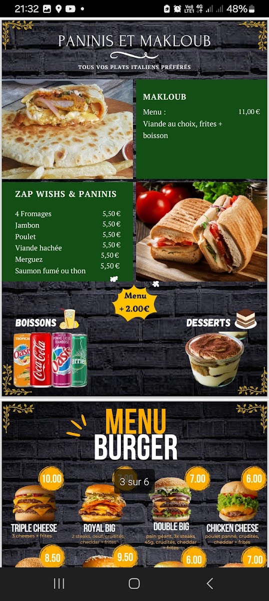 Menu Mistral 74-4
