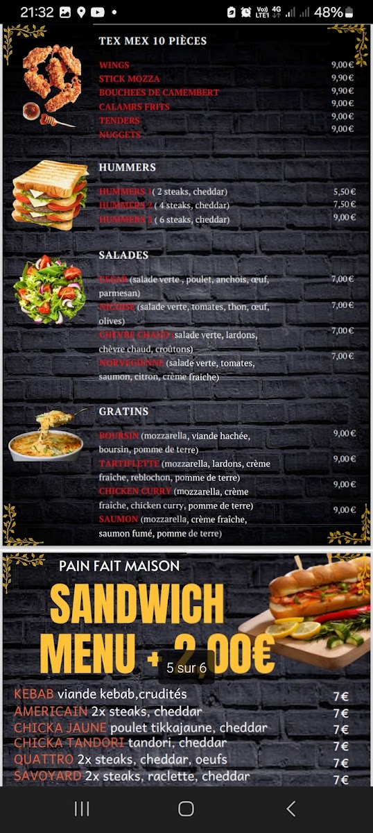 Menu Mistral 74-6