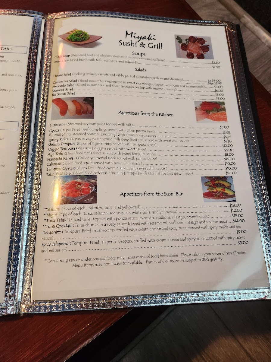 Menu Miyaki Sushi And Grill-10