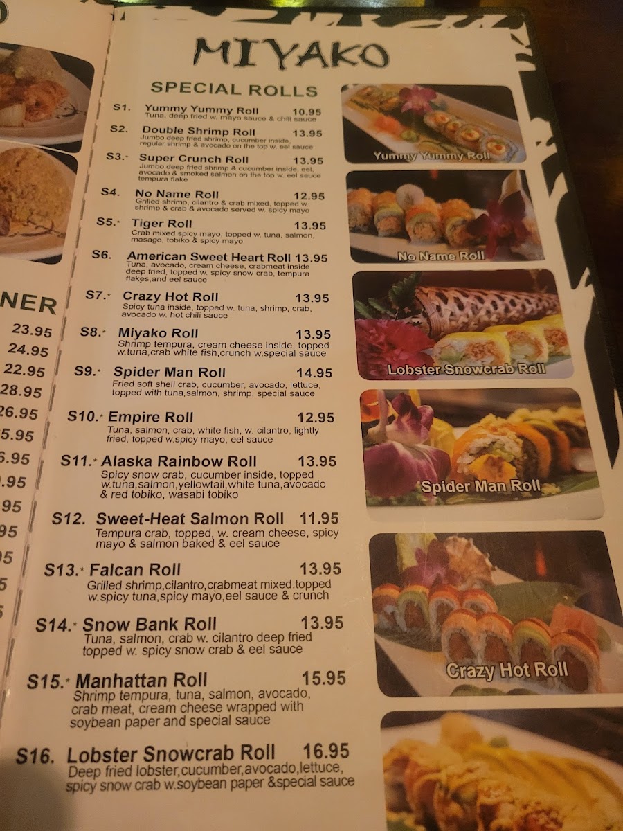 Menu Miyako Hibachi Sushi & Steak House-2