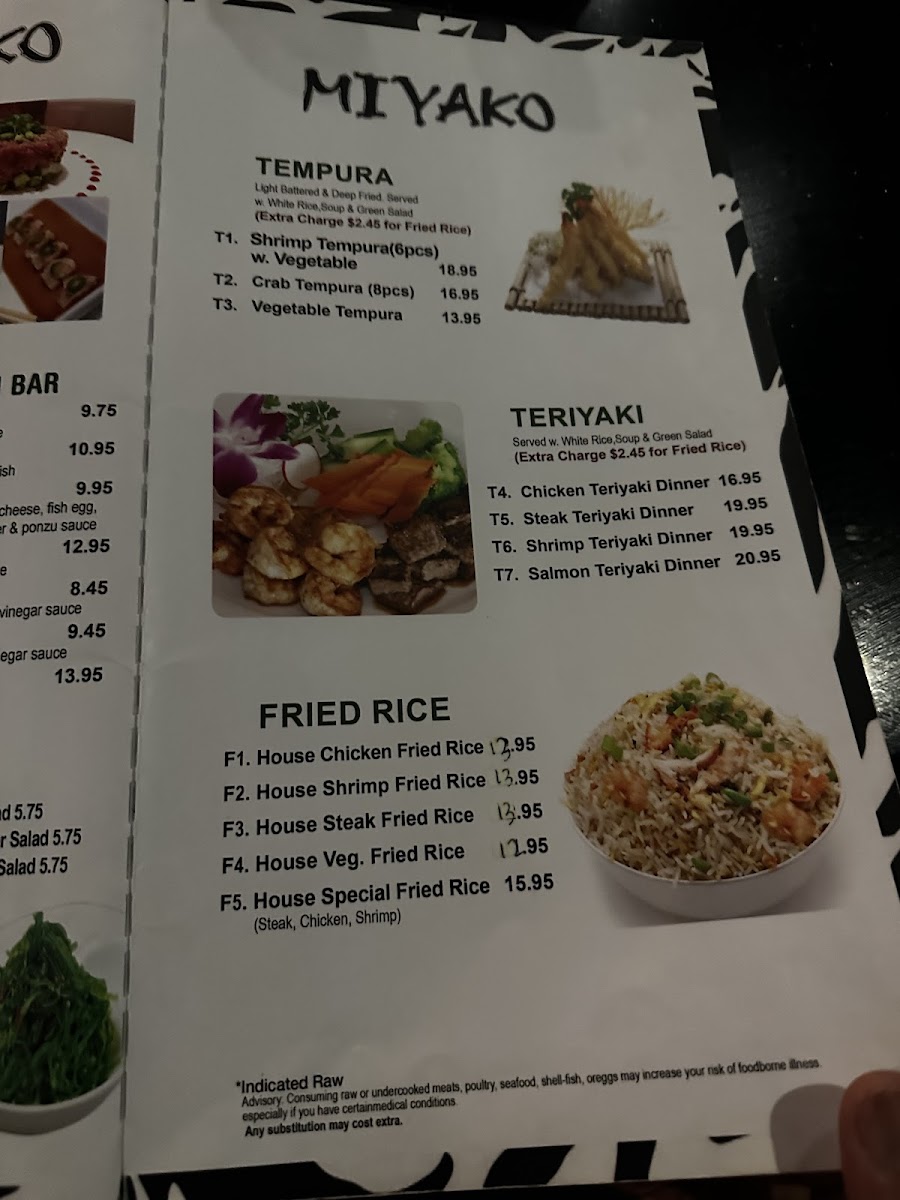 Menu Miyako Hibachi Sushi & Steak House-5