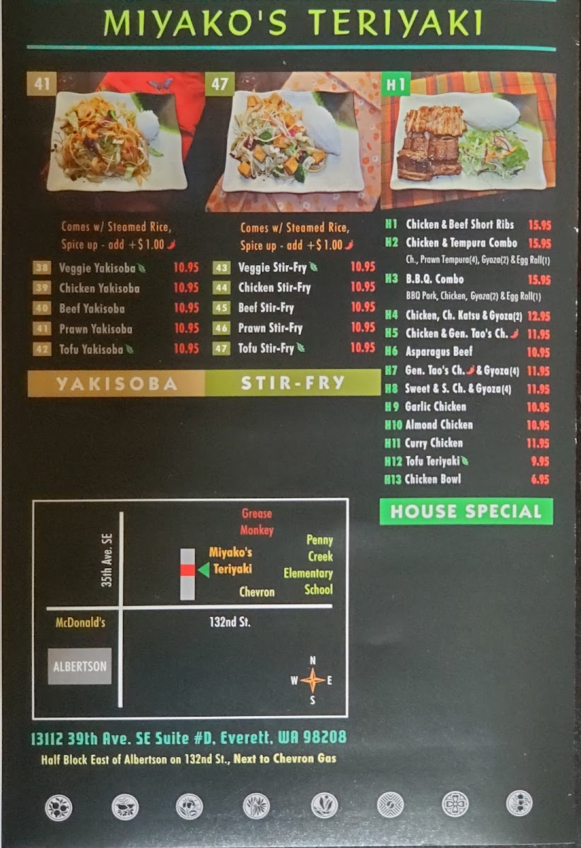 Menu Miyako's Teriyaki & Wok-3
