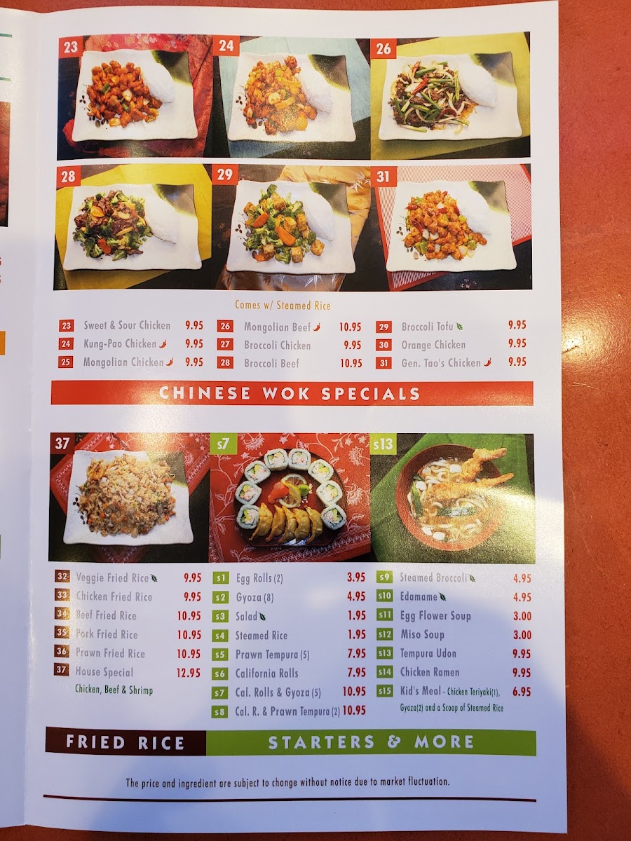 Menu Miyako's Teriyaki & Wok-6