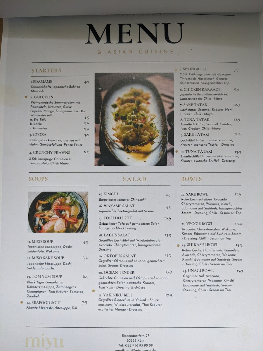 Menu Miyu - Finest Sushi & Asian Cuisine - Koln-10