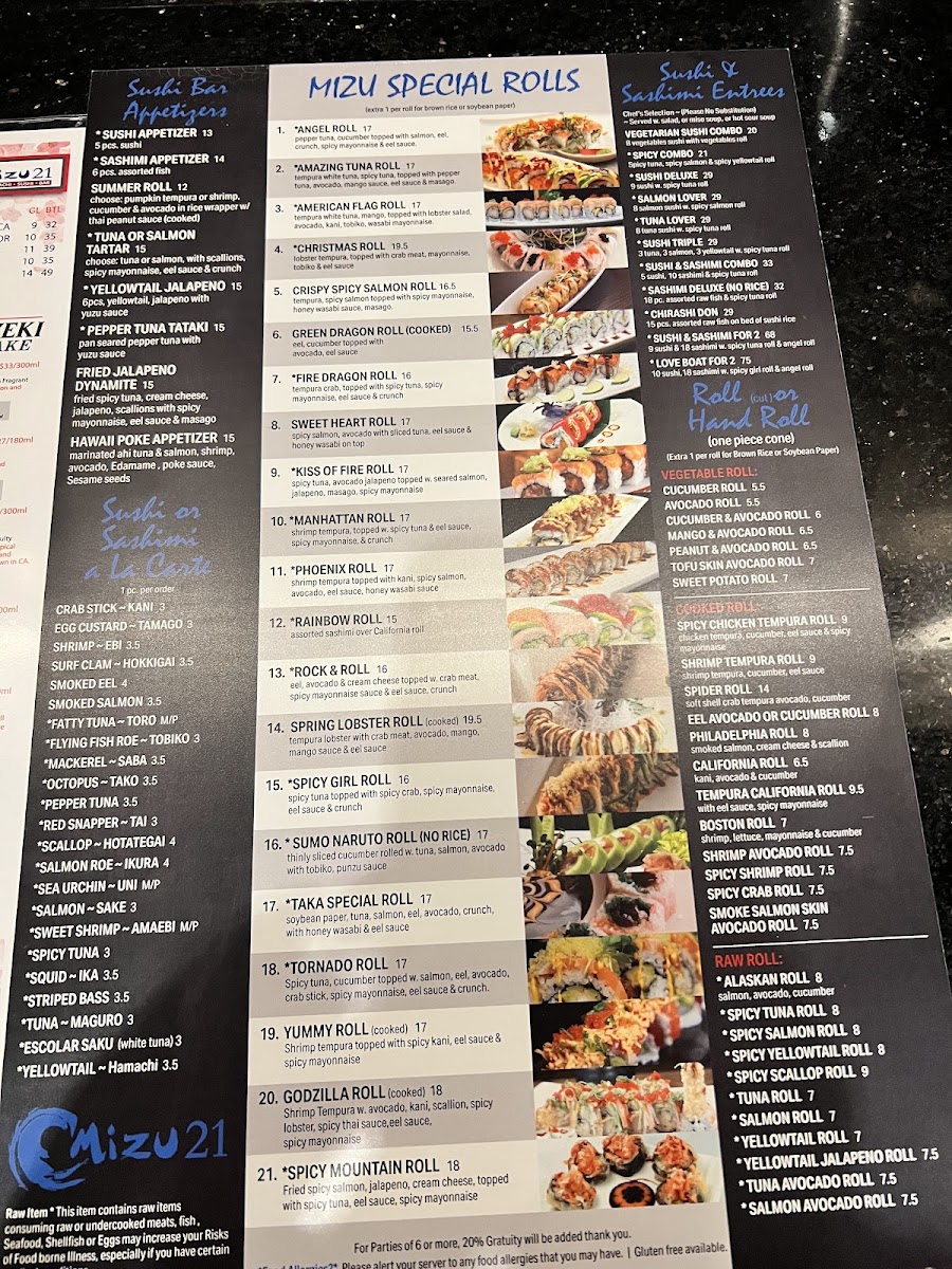 Menu Mizu 21 Restaurant-10