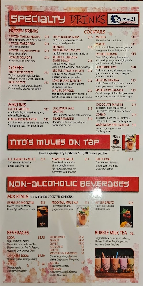 Menu Mizu 21 Restaurant-2