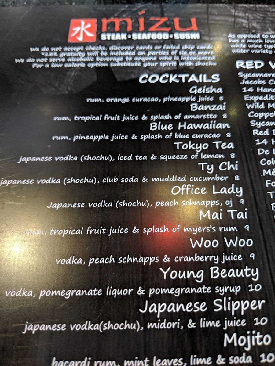 Menu Mizu Japanese Steakhouse-5