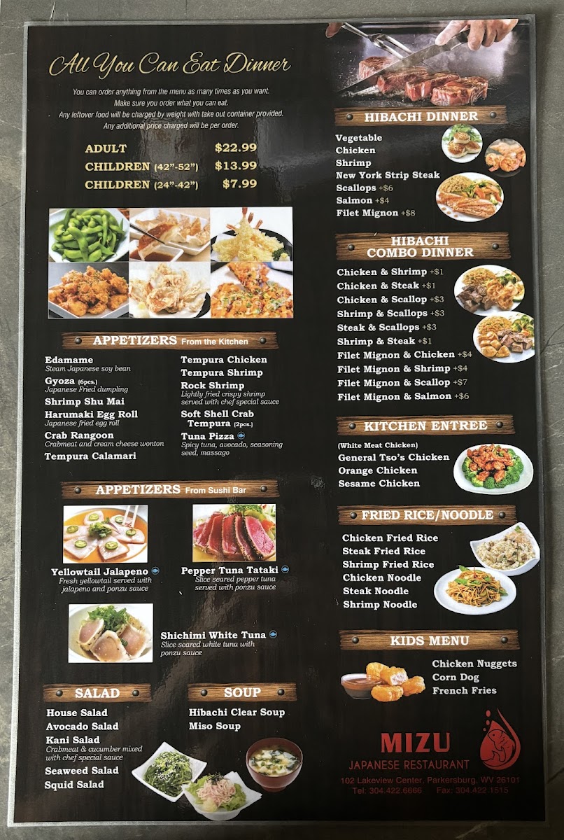 Menu Mizu Sushi Hibachi-1