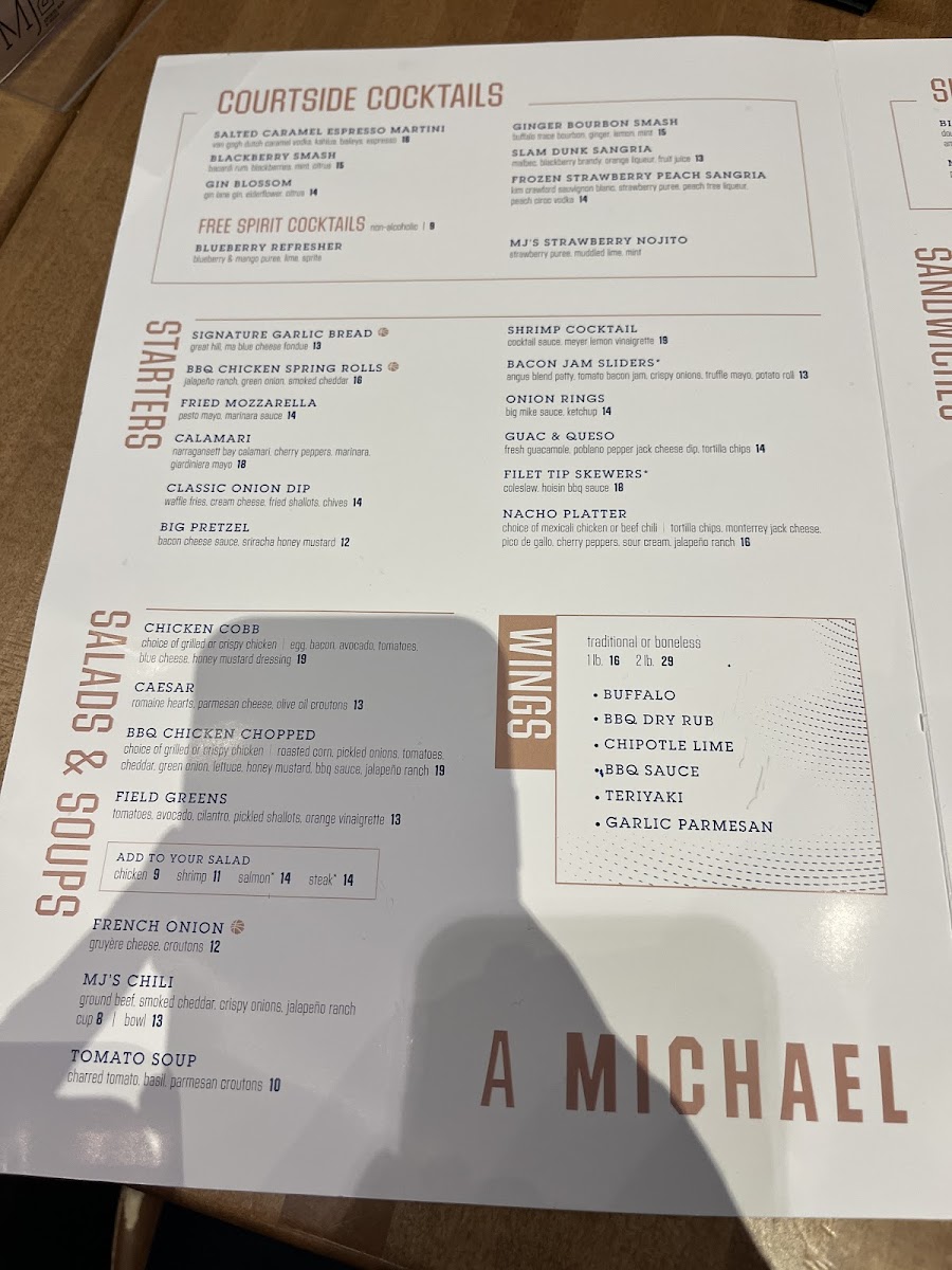 Menu Mj23 Sports Bar & Grill-10