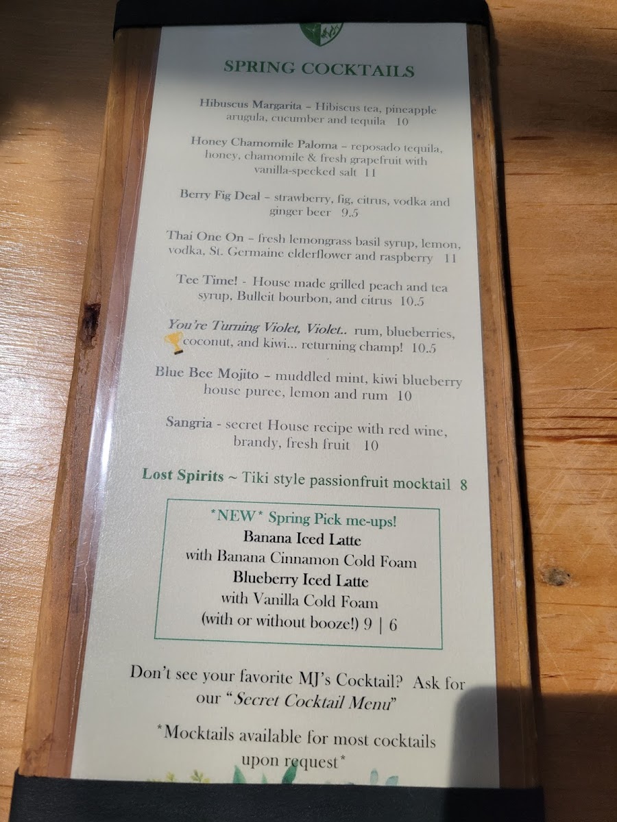 Menu Mj's Bar And Restaurant-4