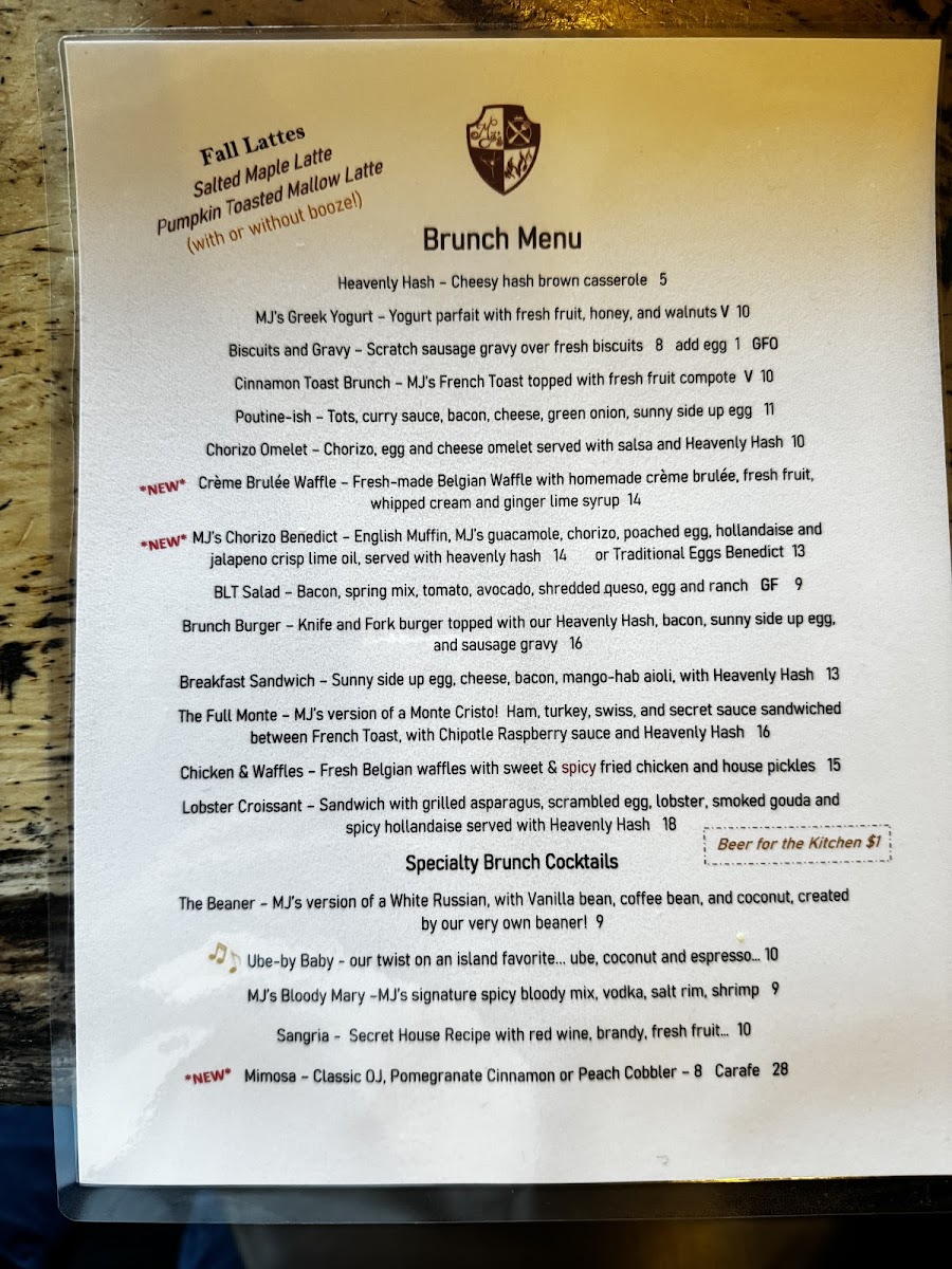Menu Mj's Bar And Restaurant-5