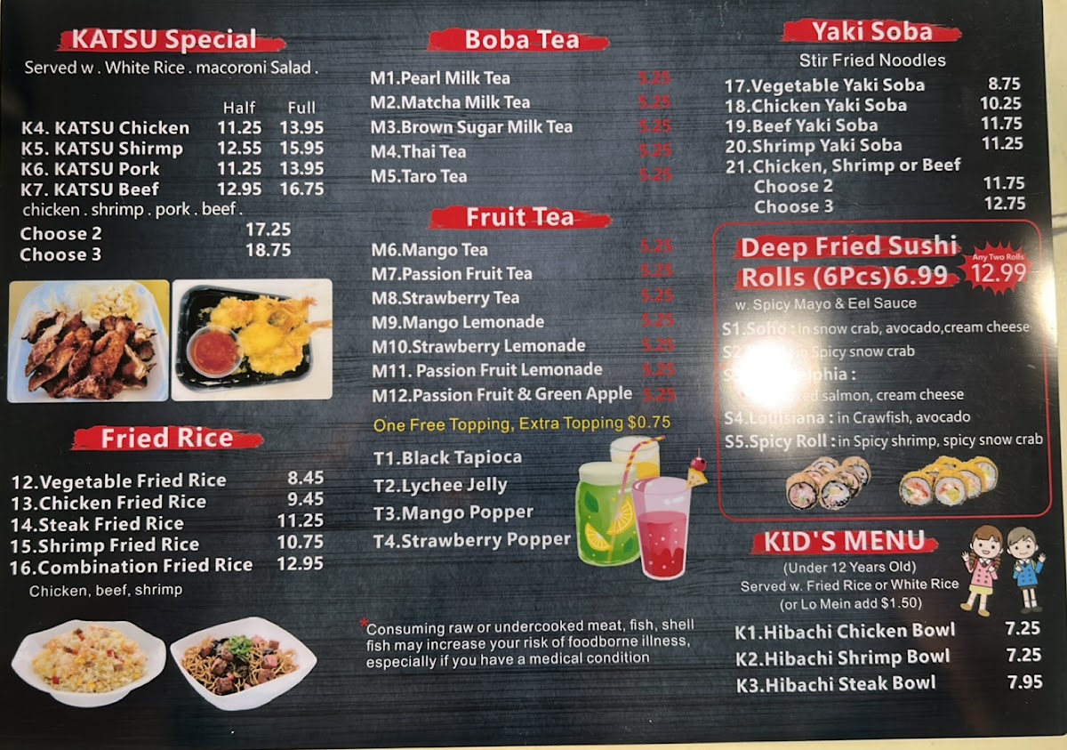 Menu M&m Hibachi Express-1