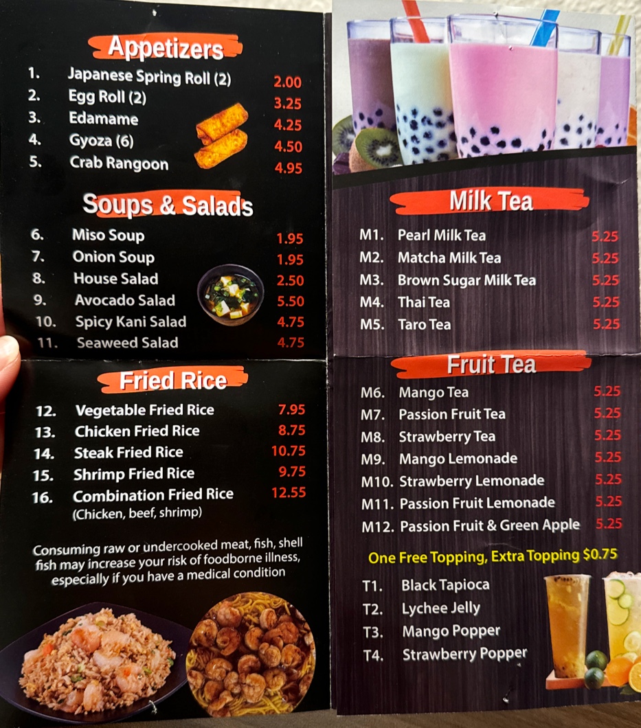 Menu M&m Hibachi Express-5