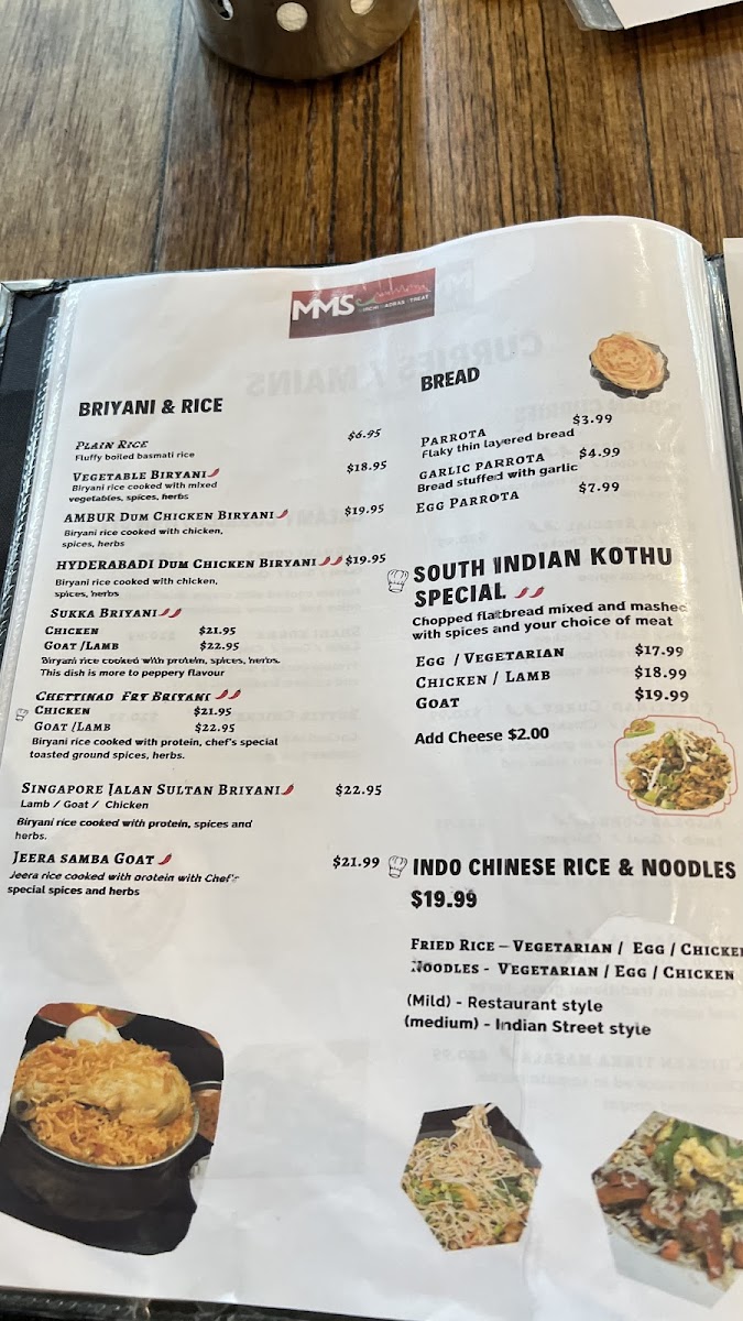 Menu Mms Mirchi Madras Streat-8