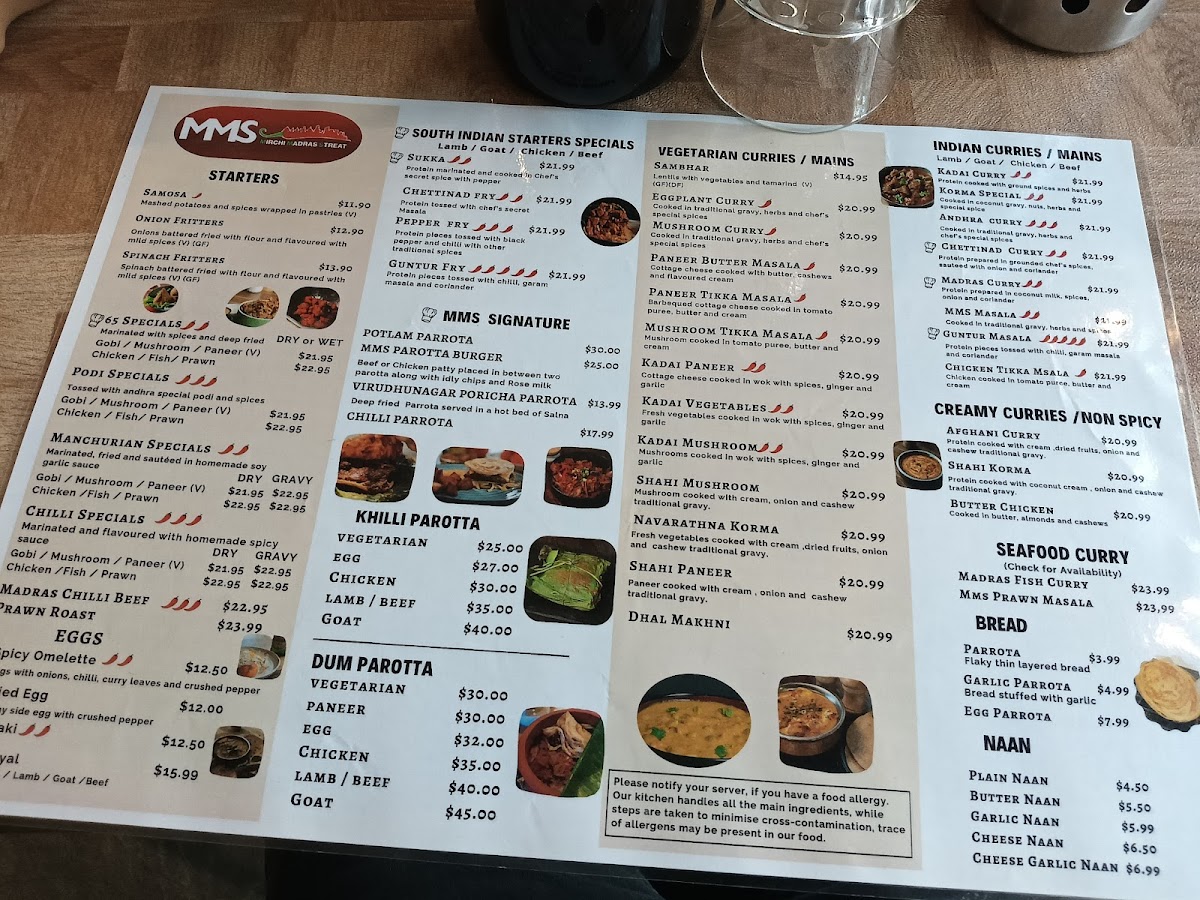 Menu Mms Mirchi Madras Streat-9