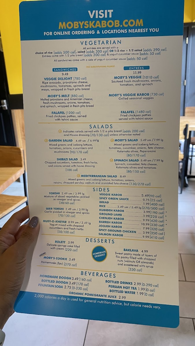Menu Moby Dick House Of Kabob-2