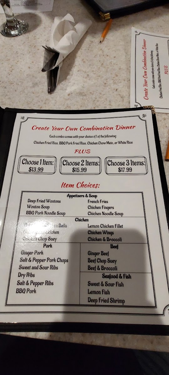 Menu Modern Chinese-4
