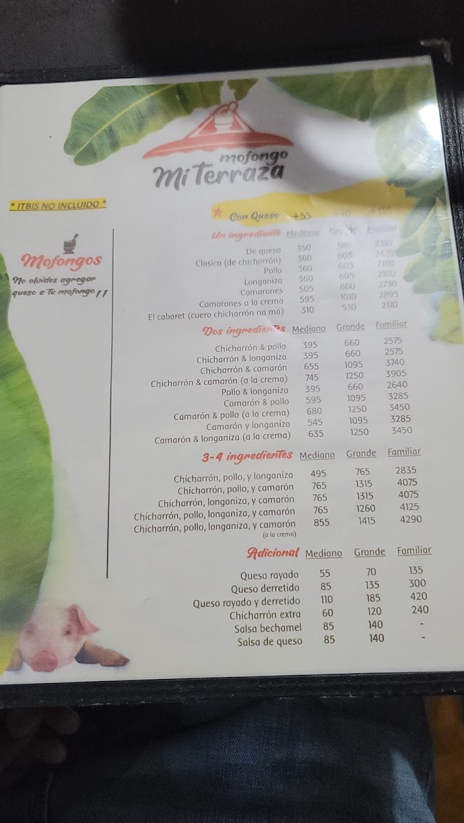 Menu Mofongo Mi Terraza - El Original-6