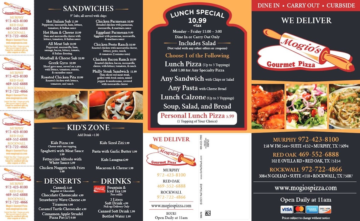 Menu Mogio’S Gourmet Pizza-2