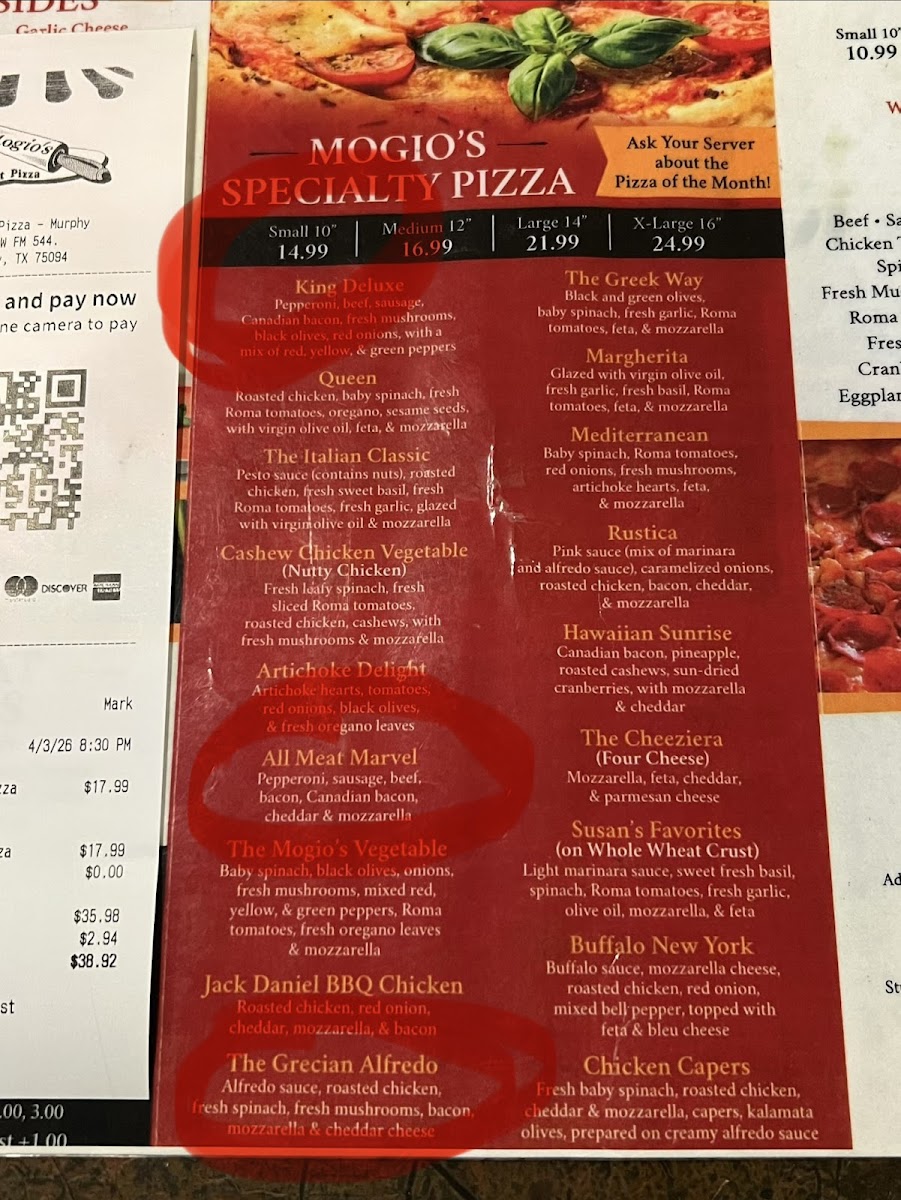 Menu Mogio’S Gourmet Pizza-3
