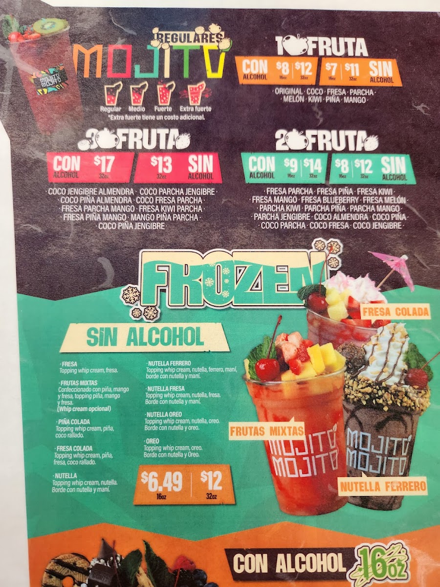 Menu Mojito Mojito Pr-10
